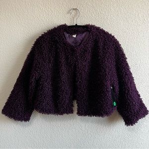 Fluffy bolero style jacket